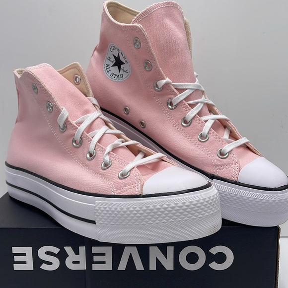 Converse WMNS CTAS LIFT HI DONUT GLAZE/WHITE/BLACK A06507F Platforms Sneakers - Picture 4 of 16